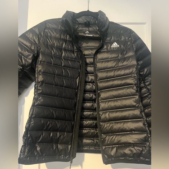 Adidas Black Puffer Coat Size Medium - Picture 4 of 7